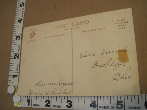 OLD VINTAGE POSTCARD A HAPPY EASTER TIDE ANGEL - Picture 2 of 2