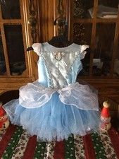 Disney Baby Princess Cinderella Dress Infant Costume Blue 6-12 Months New