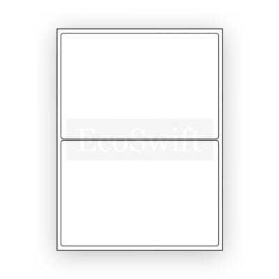 10000) 4 X 5 EcoSwift Laser/Ink Address Shipping Adhesive Labels 4 Per - Foto 9