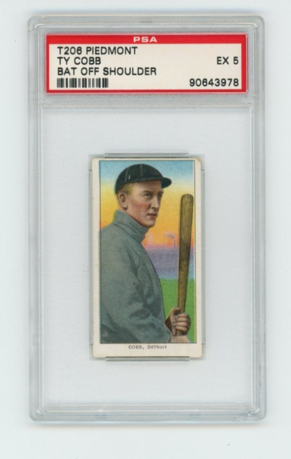T206 Ty Cobb Bat Off Shoulder, Piedmont. PSA 5 EX.