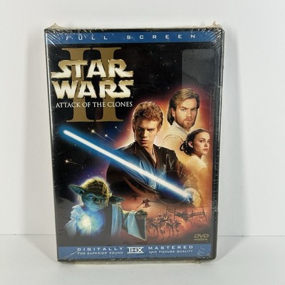Star Wars Episode II Attack of the Clones DVD Factory Sealed Full Screen THX