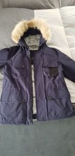 PEUTEREY Arctic Herren Daunenjacke Daunen Parka Gr. M Dunkelblau Blau