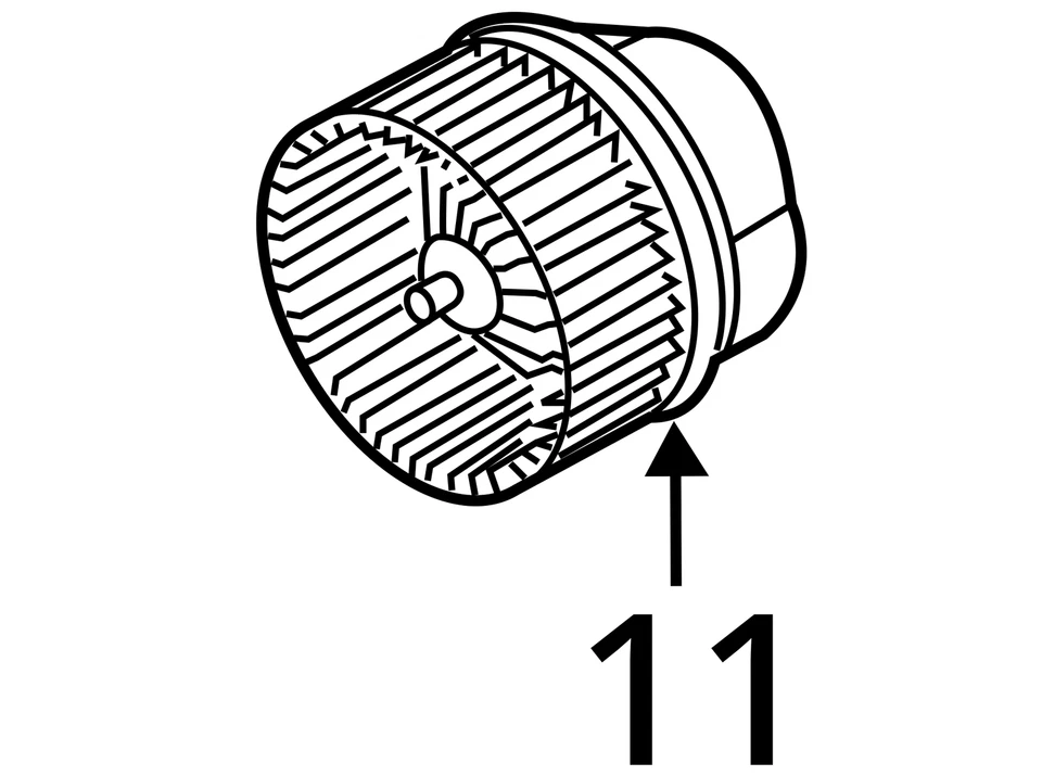 Ford Focus 2015 motor soplador fabricante de equipos originales usado 125 k millas - se adapta a Transit Connect C25846 Foto 4 de 4