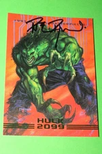 1993 SKYBOX MARVEL MASTERPIECES HULK 2099 #20 SIGNED DAVE DORMAN SIGNATURE CARD
