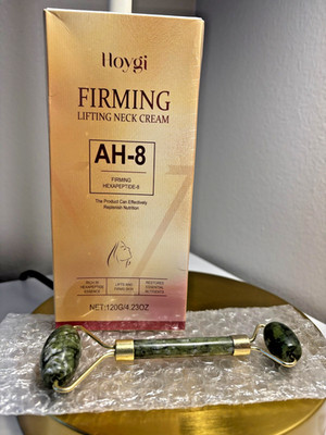 Hoygi Firming Neck Cream AH-8 120g + Jade Roller | Lifting, Wrinkle & Neck Care
