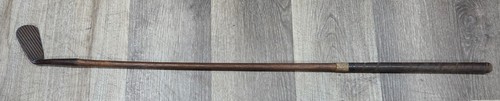 Antiguo Club de Golf Mashie Wilson 12A Ranura Profunda Varilla Madera de Nogal - Imagen 9 de 10