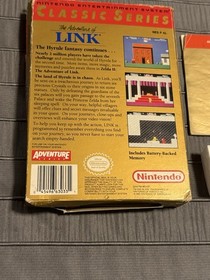 Nintendo NES Zelda II The Adventure Of Link Authentic Box And Manual