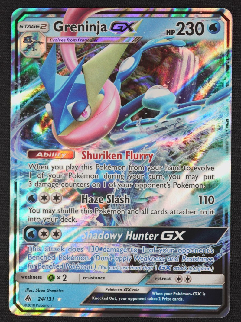 2018 Greninja GX 24/131 Sun & Moon Forbidden Light Pokémon TCG Trading Card Game