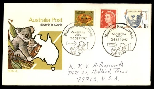 Mayfairstamps Australia 1977 Canberra Koalas Natl Stamp Week Cover aaw_63107