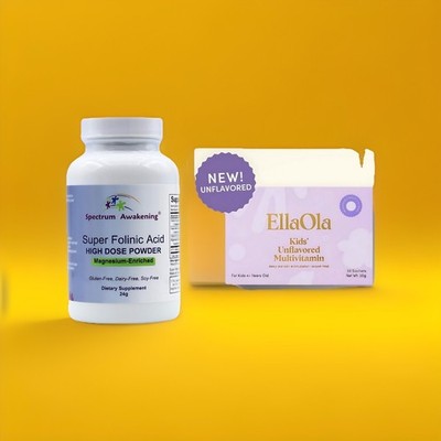 EllaOla Kinder Multivitamin + Spectrum Awakening Super Folinsäure hochdosiert