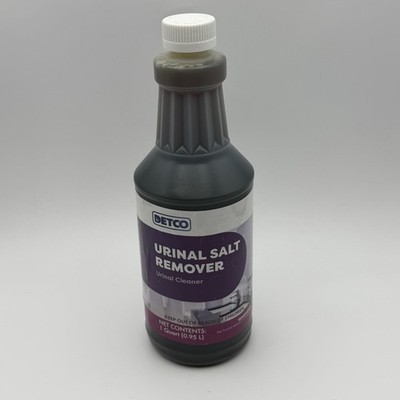 DETCO Urinal Salt Remover Urinal Cleaner 1 Quart (0.95 L) Descaler Rust Scale