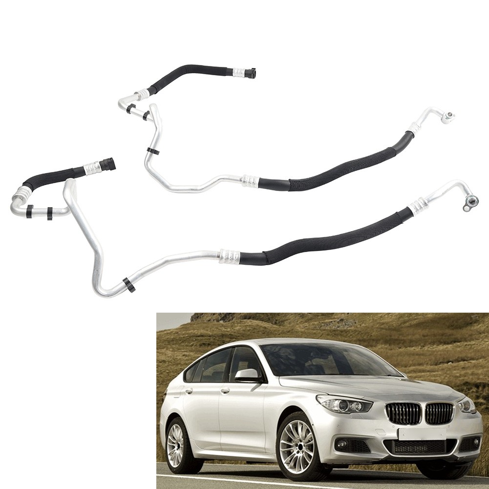 2x Engine Oil Cooler Line Hose Pipe Inlet & Outlet For BMW F02 535i 640i 740i