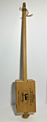 Vintage Cigar Box Single String 30" Wood Guitar Mexico TE-AMO Ft Lauderdale FL