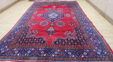 HAND MADE Carpet Rug Wool Vintage ORIENTAL Living Room LARGE 11ft 7" x 7ft 2"