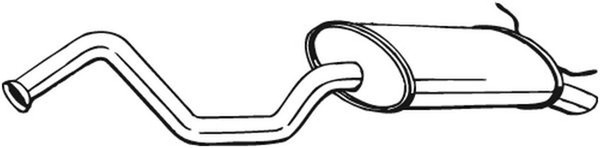 Bosal EndschalldäMpfer NachschalldäMpfer 278-769 FüR Renault Laguna 1 16V B568-image