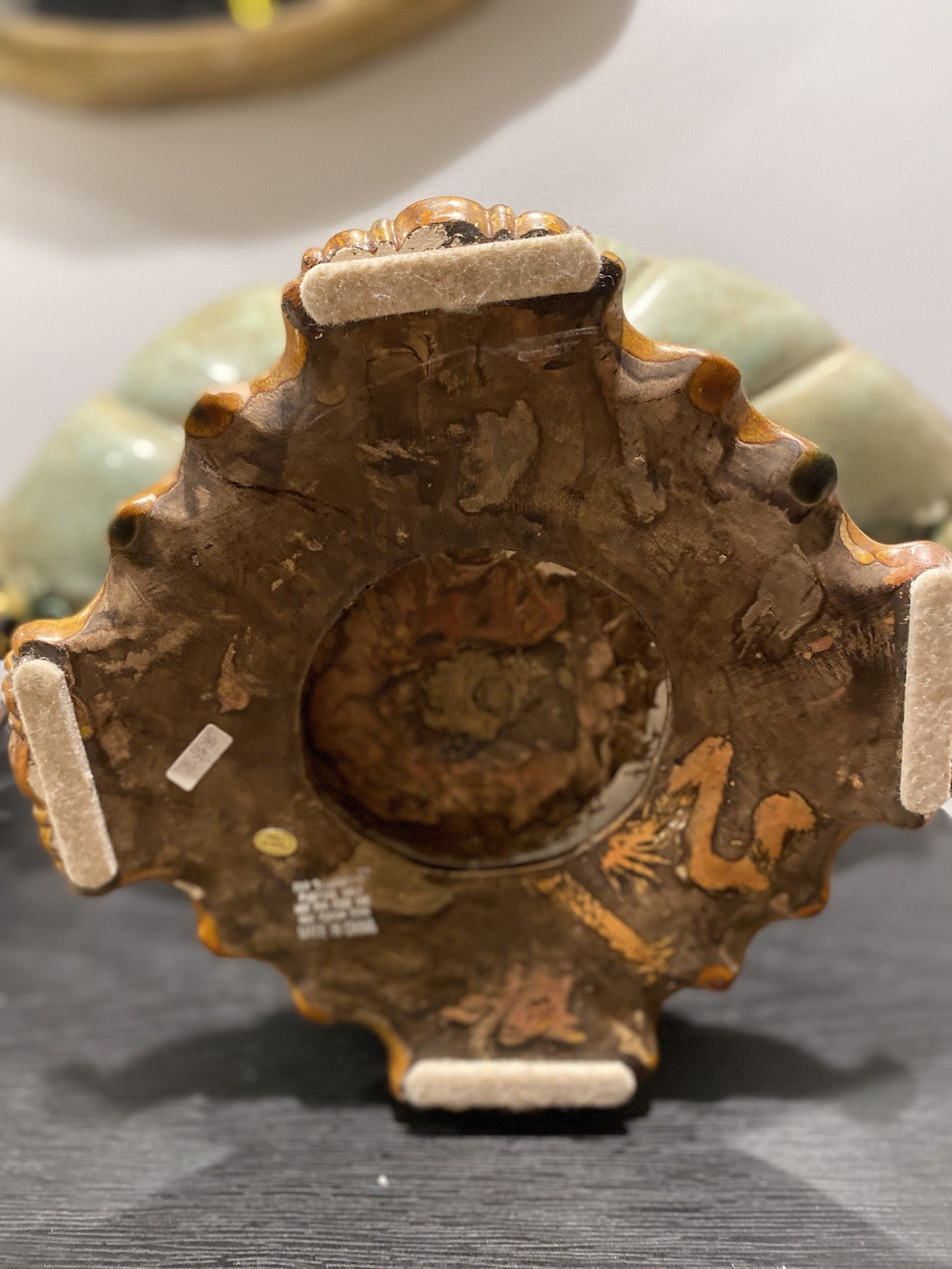 Large Antique Majolica Centerpiece 