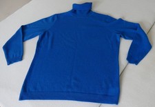 ADAGIO 100% Cashmere Kaschmir extrafein Rollkragen Pullover Gr. 42 royalblau