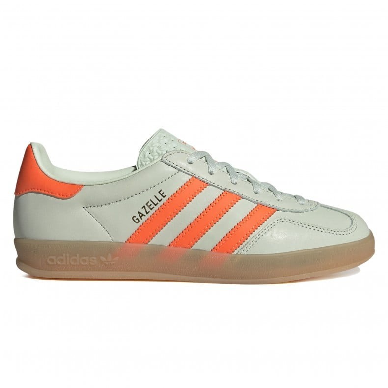SAOLA Adidas Gazelle Indoor Originals lino verde arancione solare da donna taglia UK 4 IF6982