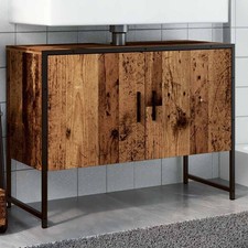 vidaXL Mobile da Bagno Legno Antico 80x33x60 cm in Truciolato