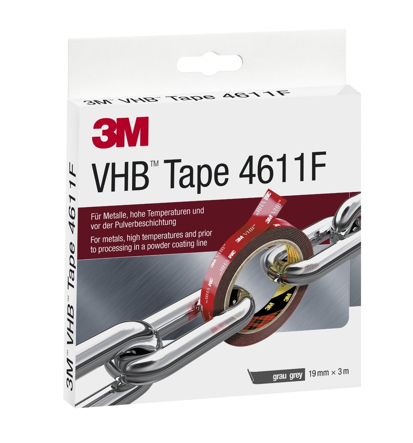 Ruban VHB 4611 adhésif double face pour fixer le métal sans percer