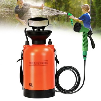 Outdoor Campingdusche 5L Drucksprüher tragbar Handdusche 7 Modi Überdruckventil