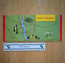 Vintage Roads to Maryknoll Foldout Folded Map Brochure