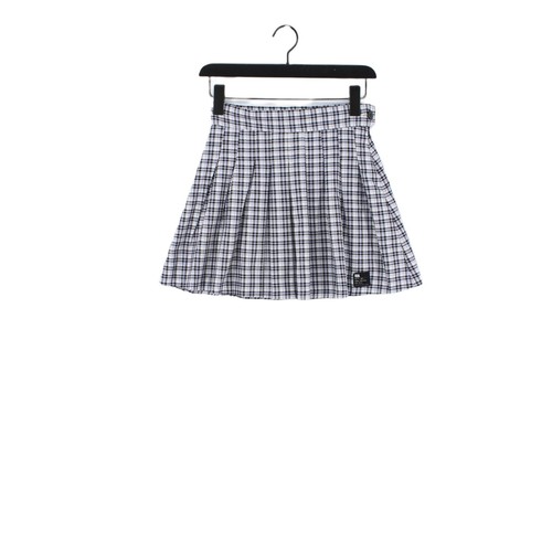 Bershka minigonna donna S viola a quadri poliestere con viscosa corta mini