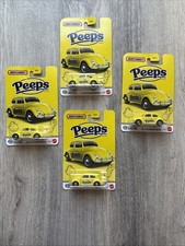2026 Matchbox Peeps 1962 Yellow Volkswagen Beetle Lot of 4