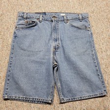 Levi's 505 Shorts Mens 38 Blue Vintage 90s Orange Tab Made in USA Denim Jorts