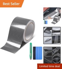 6d High Gloss Carbon Fiber Vinyl Wrap Tape Chrome Delete Tape For Cars Motor...
