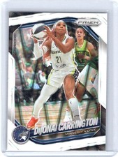 2025 Panini Prizm WNBA DiJonai Carrington #9 White Seismic Prizm