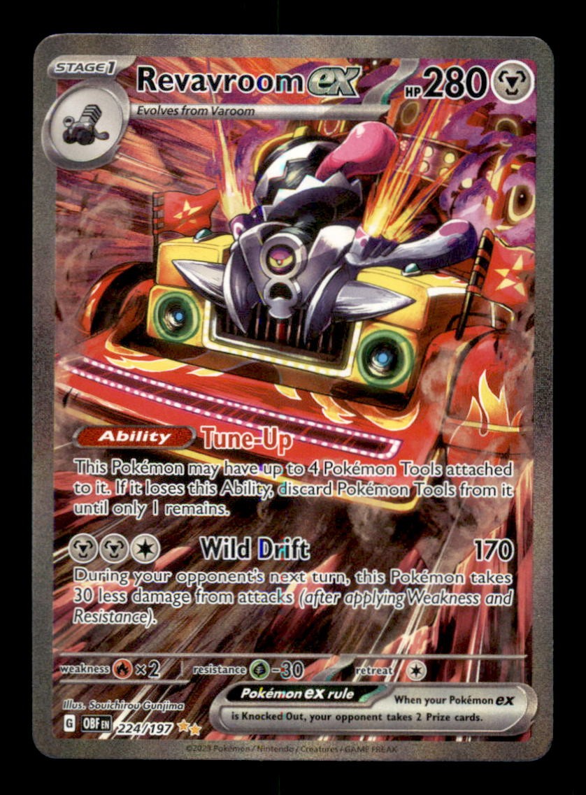 REVAVROOM EX 224/197 - HOLO SIR - OBSIDIAN FLAMES - NM/M