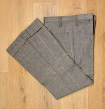 Men's VTG 1970s NOS Grey Bellbottom Jeans Sz 28x31 70s Disco Stephens