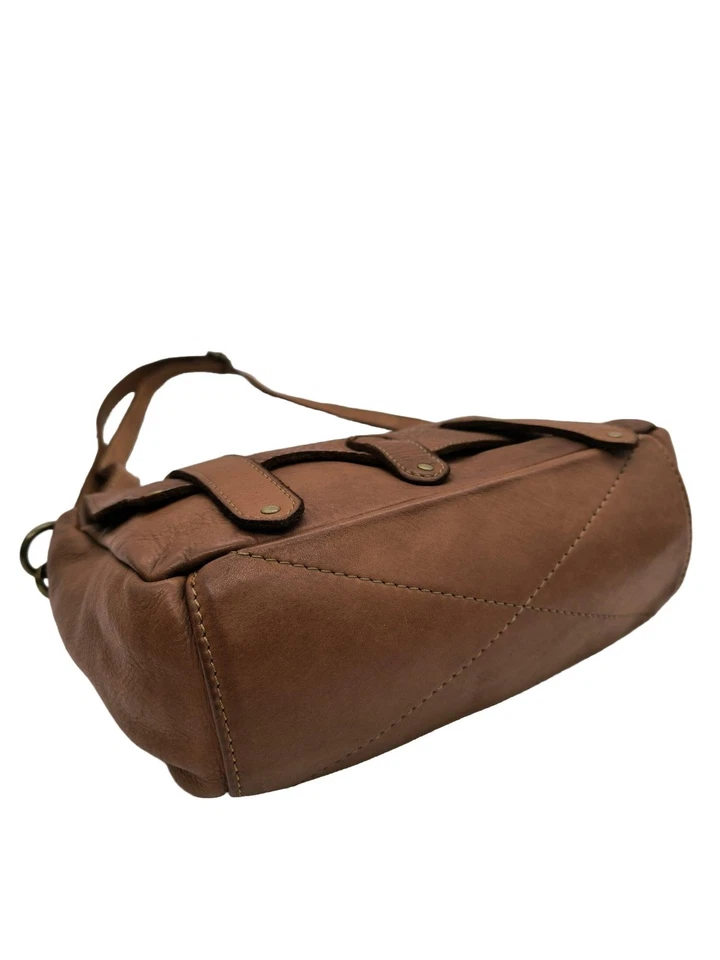 MIA TOMAZZI Sac postier Moyen Dames Sac brun style décontracté - Photo 4/4