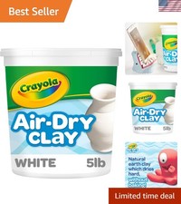 Air Dry Clay 5lbs, Teacher Supplies, Natural White Modeling Clay for Kids, Sc...
