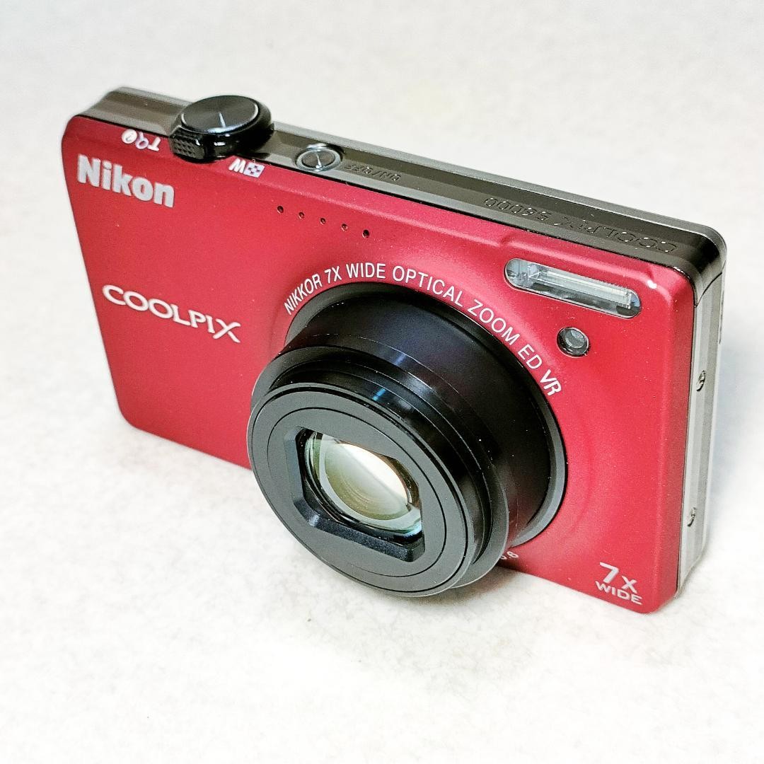 ニコン　COOLPIX S6000　フラッシュレッド、電池メモリまとめセット ニコン COOLPIX S6000 フラッシュレッド、電池メモリまとめセット
