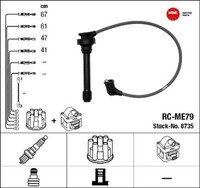 NGK 8735 ZüNdleitungssatz ZüNdkabelsatz ZüNdkabel FüR Mitsubishi