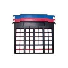 Advantus File and Folder Dividers, 3-Count, Red, Blue, and Black (50912)