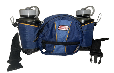 #ad #ad Coleman Hydrotech Blue Fanny Pack Waist Bag With Dual Bottle Holders amp; Bottles $24.99