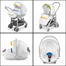 Passeggino Neonato Synchro Pop N995 Limited Edition + Protector N138 bianco