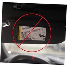 C8 Corvette Z06 Sun Visor Label Covers : Suede Decals for 2023-2026 Black