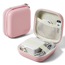 Charger Case For Macbook Portable Tech Electronic Organizer Bag Pink M