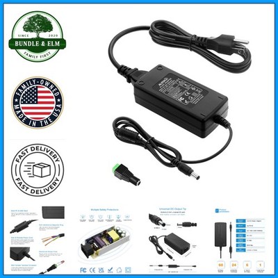 5A Power Supply with 12V Output for CCTV, Audio Amplifiers, and LEDs