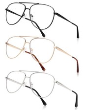 AMOMOMA Aviator Reading Glasses for Women,Men Blue Light Blocking Computer Re...