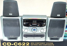 Sharp CD-C622 Stereo 4- Speaker System CD/Radio/Cassette Player. New - Open Box