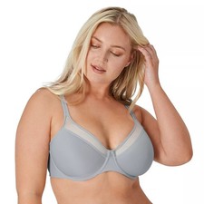 Bali Women's One Smooth Shaping Convertable Underwire Bra 3439 Grey 38C NWT