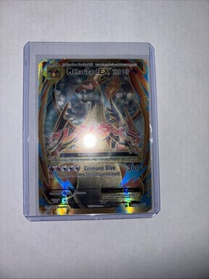 Pokémon Evolutions Full Art Holo Mega Charizard EX 101/108 2016 (DAMAGED)