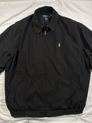 VTG 90S Polo Ralph Lauren PRL Black Harrington Basic Light Jacket