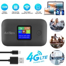 Portable Unlocked 5G 4G Wireless WiFi Router Mobile Broadband LCD MIFI Hotspot