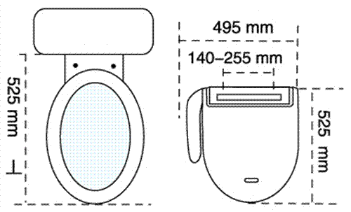 WC Dusche Bidet mit Sitzheizung, Fön, Vollausstattung Deckel Toilette Luxus Neu - Bild 2 von 5